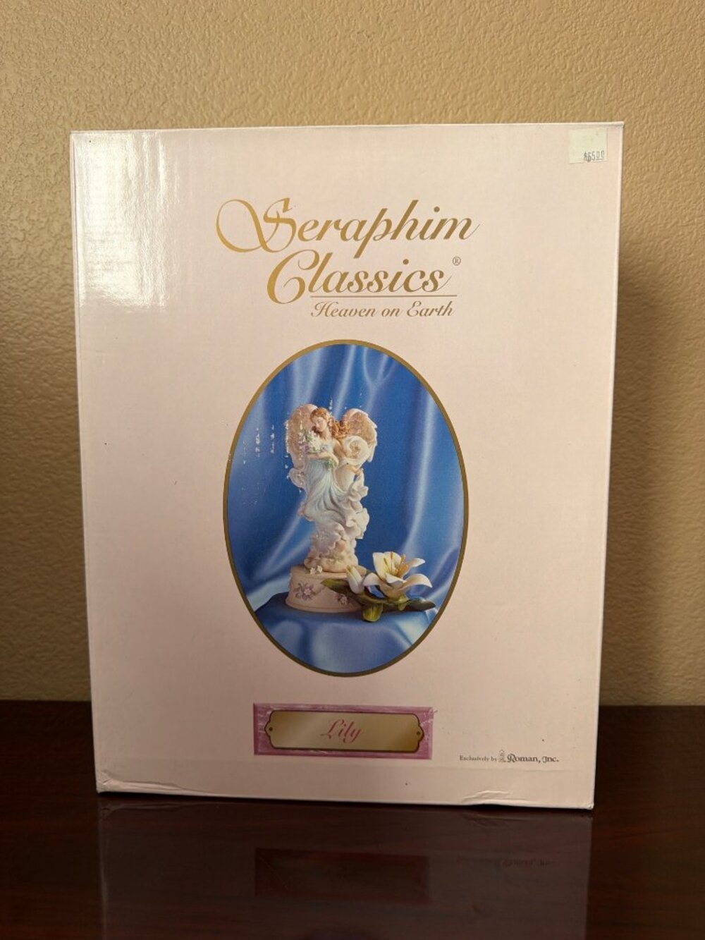 2000 Seraphim Classics Lily 3-Piece Angel Figurine w/Stand & Flower NEW - Picture 14 of 16